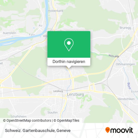 Schweiz. Gartenbauschule Karte