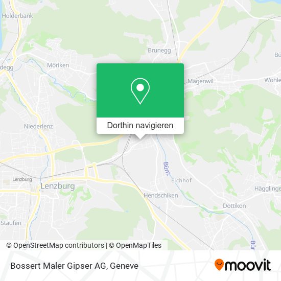 Bossert Maler Gipser AG Karte