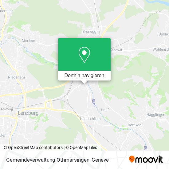 Gemeindeverwaltung Othmarsingen Karte
