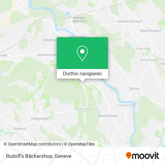 Rudolf's Bäckershop Karte