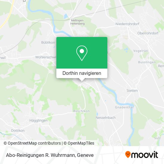 Abo-Reinigungen R. Wuhrmann Karte