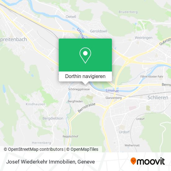Josef Wiederkehr Immobilien Karte