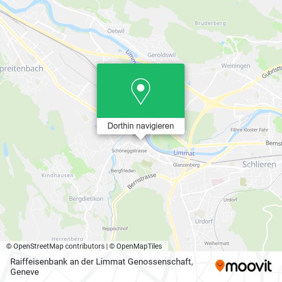 Raiffeisenbank an der Limmat Genossenschaft Karte