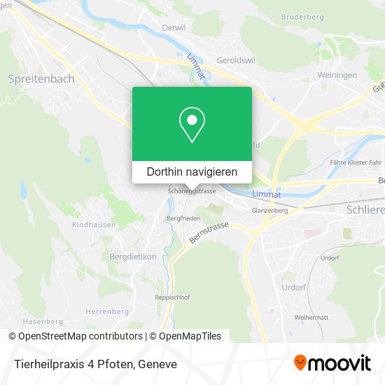 Tierheilpraxis 4 Pfoten Karte