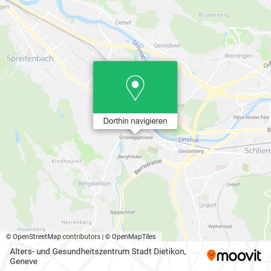 Alters- und Gesundheitszentrum Stadt Dietikon Karte
