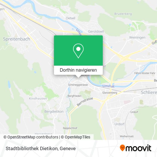 Stadtbibliothek Dietikon Karte