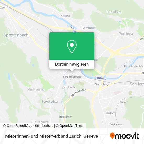 Mieterinnen- und Mieterverband Zürich Karte