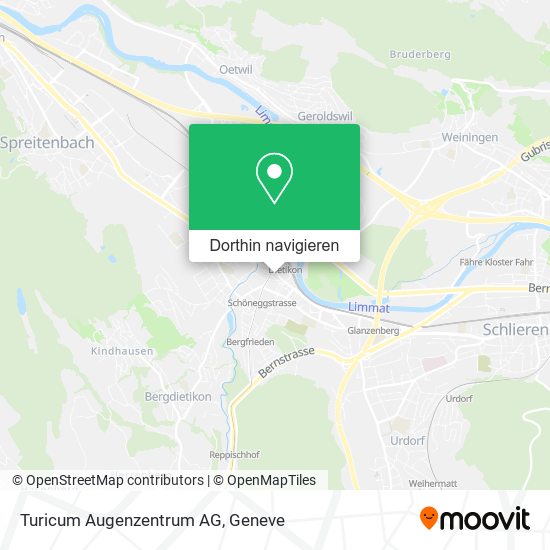 Turicum Augenzentrum AG Karte