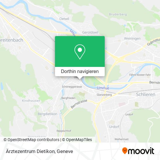 Ärztezentrum Dietikon Karte