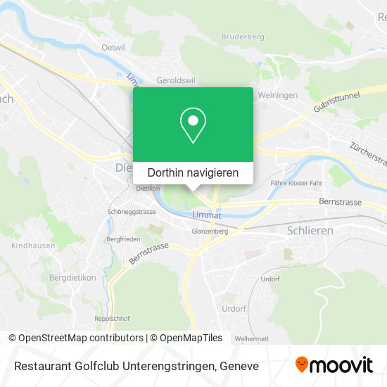 Restaurant Golfclub Unterengstringen Karte