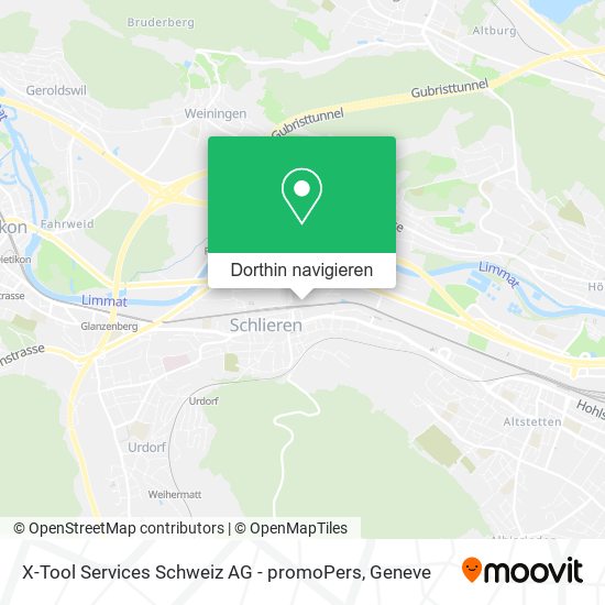 X-Tool Services Schweiz AG - promoPers Karte