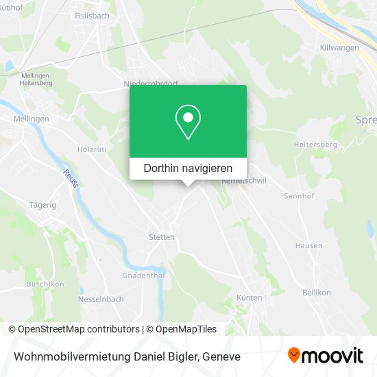 Wohnmobilvermietung Daniel Bigler Karte