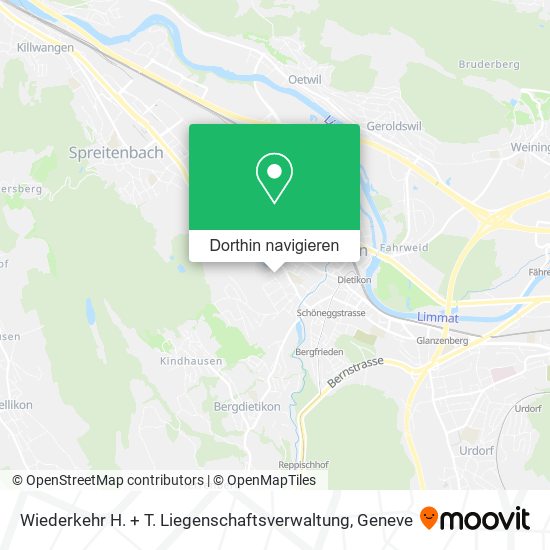 Wiederkehr H. + T. Liegenschaftsverwaltung Karte