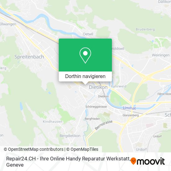 Repair24.CH - Ihre Online Handy Reparatur Werkstatt Karte