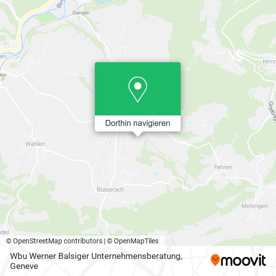 Wbu Werner Balsiger Unternehmensberatung Karte