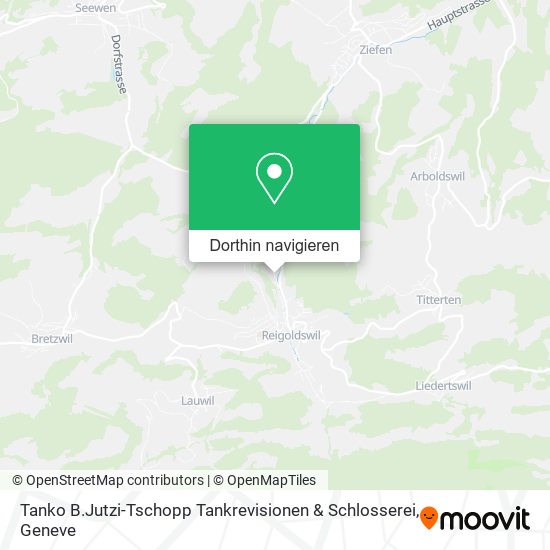 Tanko B.Jutzi-Tschopp Tankrevisionen & Schlosserei Karte