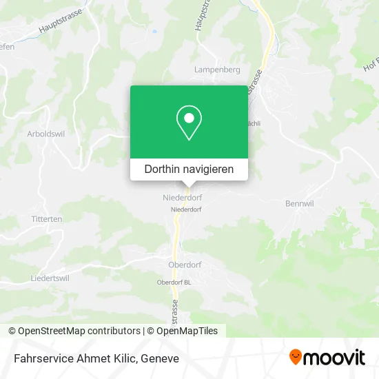 Fahrservice Ahmet Kilic Karte