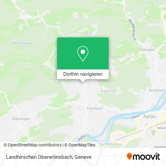Landhirschen Obererlinsbach Karte