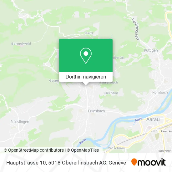 Hauptstrasse 10, 5018 Obererlinsbach AG Karte