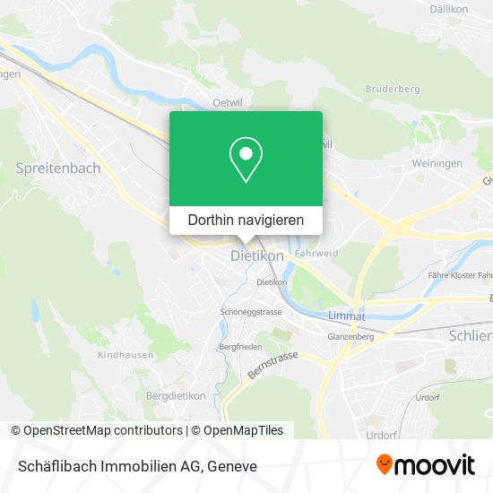 Schäflibach Immobilien AG Karte