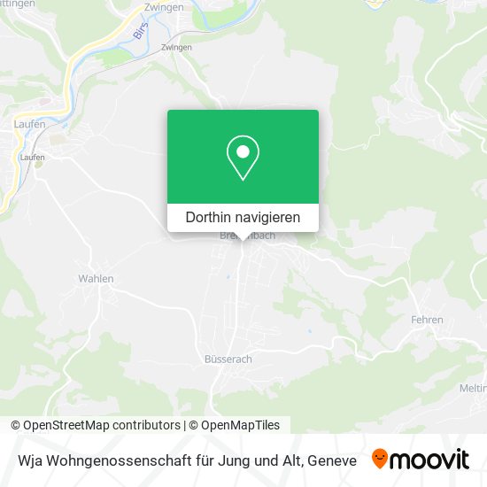 Wja Wohngenossenschaft für Jung und Alt Karte