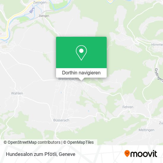 Hundesalon zum Pfötli Karte