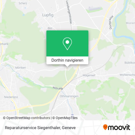Reparaturservice Siegenthaler Karte