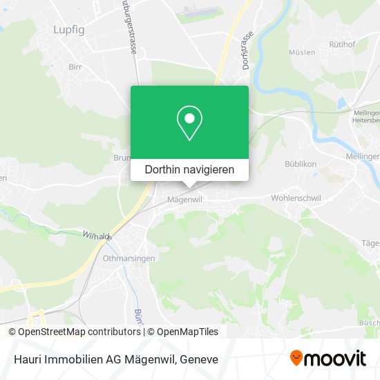 Hauri Immobilien AG Mägenwil Karte