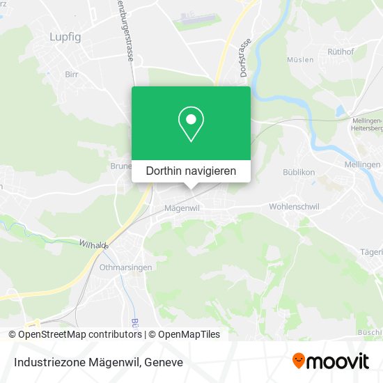 Industriezone Mägenwil Karte