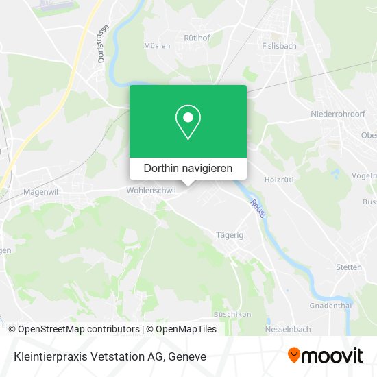 Kleintierpraxis Vetstation AG Karte