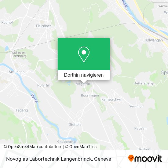 Novoglas Labortechnik Langenbrinck Karte