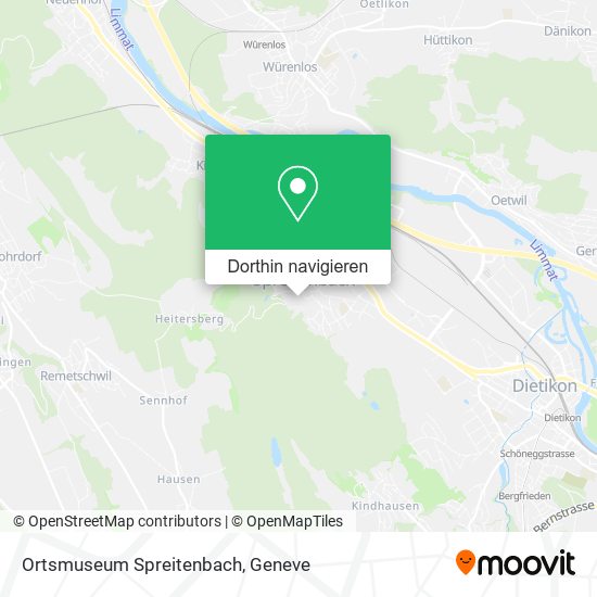 Ortsmuseum Spreitenbach Karte