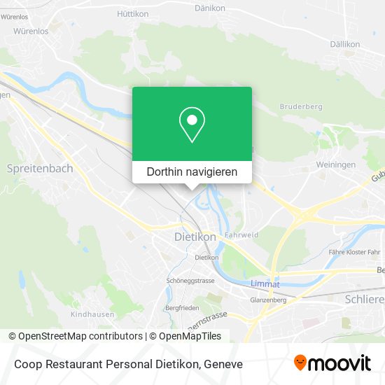 Coop Restaurant Personal Dietikon Karte