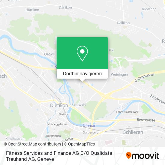 Fitness Services and Finance AG C / O Qualidata Treuhand AG Karte