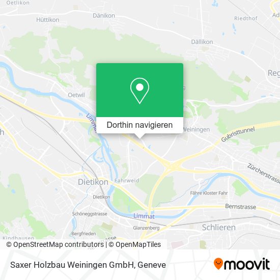 Saxer Holzbau Weiningen GmbH Karte
