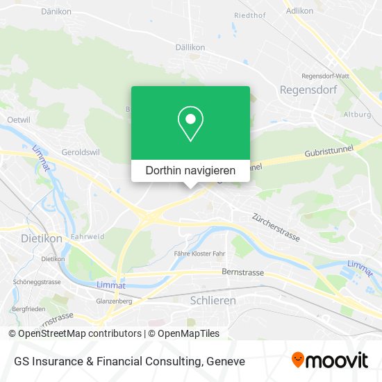 GS Insurance & Financial Consulting Karte