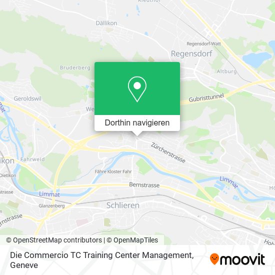 Die Commercio TC Training Center Management Karte