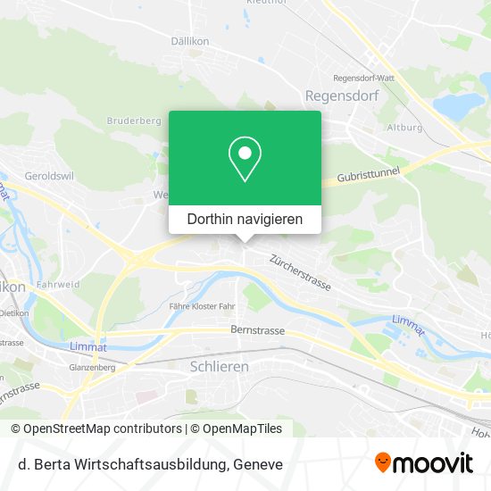 d. Berta Wirtschaftsausbildung Karte