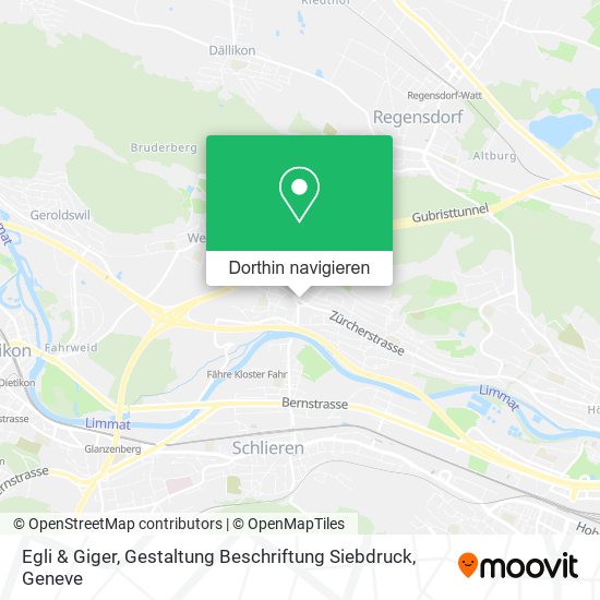 Egli & Giger, Gestaltung Beschriftung Siebdruck Karte