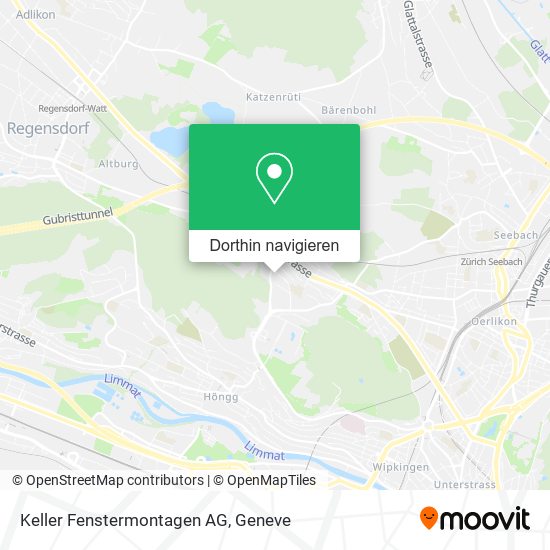 Keller Fenstermontagen AG Karte