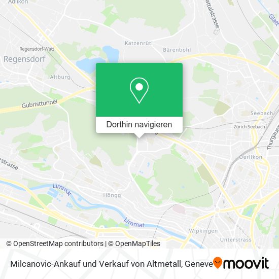 Milcanovic-Ankauf und Verkauf von Altmetall Karte