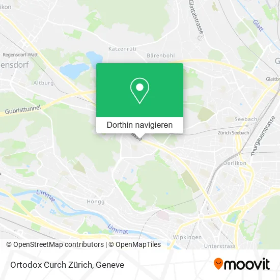 Ortodox Curch Zürich Karte