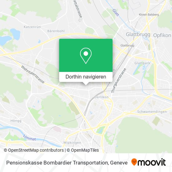 Pensionskasse Bombardier Transportation Karte
