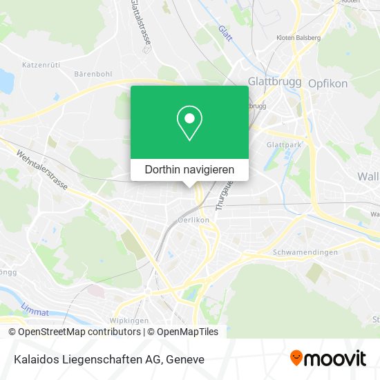 Kalaidos Liegenschaften AG Karte