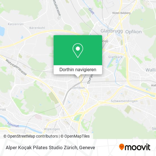 Alper Koçak Pilates Studio Zürich Karte