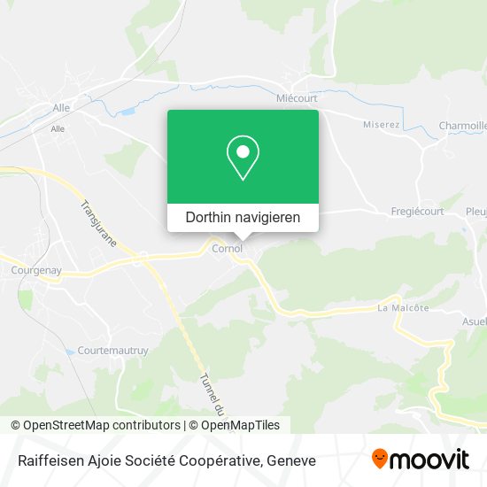 Raiffeisen Ajoie Société Coopérative Karte