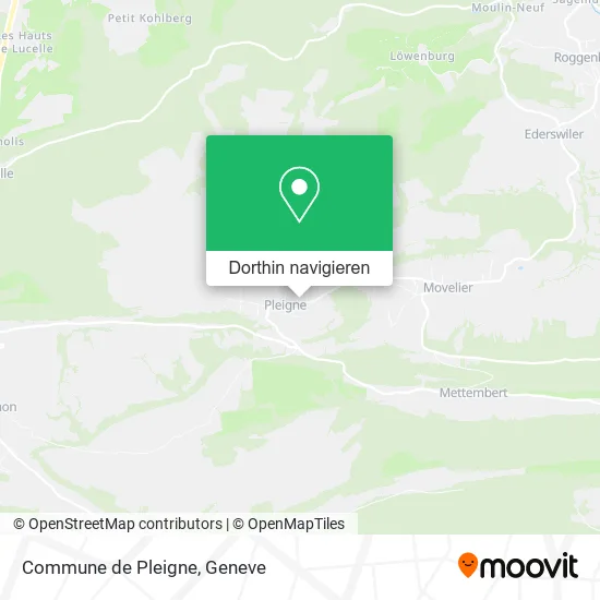 Commune de Pleigne Karte