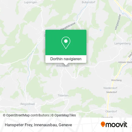 Hanspeter Frey, Innenausbau Karte