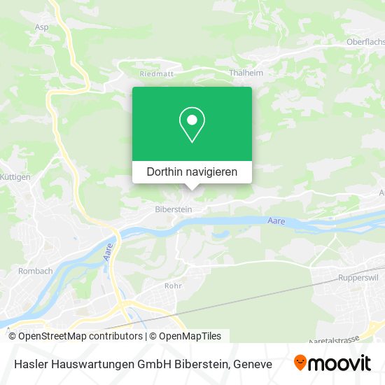 Hasler Hauswartungen GmbH Biberstein Karte