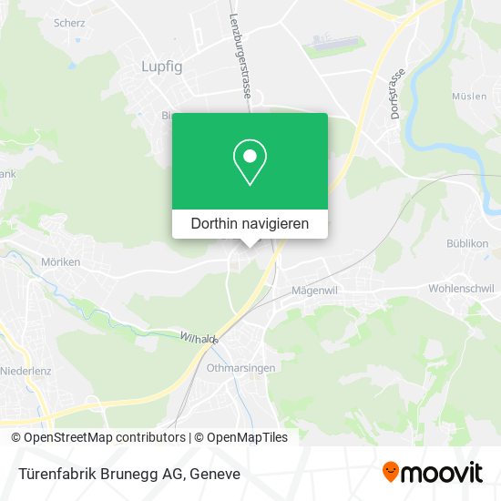 Türenfabrik Brunegg AG Karte